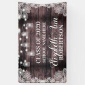 Banderoles Lumières de pot en bois rustique Mason (Vertical)