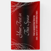 Banderoles Lumières Ombre rouge et noir Ajouter votre texte p (Vertical)