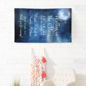 Banderoles Lunar Sky Pleine lune Celestial Star Mariage Bienv (En situation)