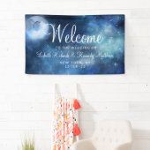 Banderoles Lunar Sky Pleine lune Celestial Star Mariage Bienv (En situation)