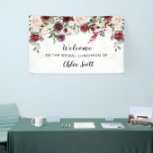 Banderoles Lunchère de bienvenue de la mariée rose rouge (Salon professionnel)