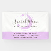 Banderoles Lune métaphysique Minimaliste violet (Horizontal)