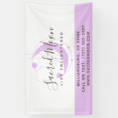 Banderoles Lune métaphysique Minimaliste violet (Vertical)