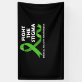 Banderoles Lutter contre la stigmatisation et la sensibilisat (Vertical)