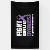 Banderoles Lutter contre la surdose (Vertical)