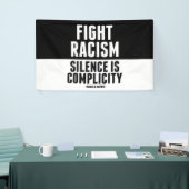 Banderoles Lutter contre le racisme Le silence est compliqué (Salon professionnel)
