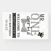 Banderoles M. ONEderful 1er anniversaire Bienvenue (Horizontal)