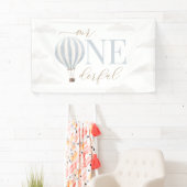 Banderoles M. Onederful Hot Air Balloon Anniversaire (En situation)