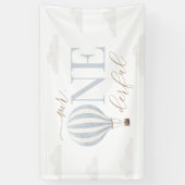 Banderoles M. Onederful Hot Air Balloon Anniversaire (Vertical)