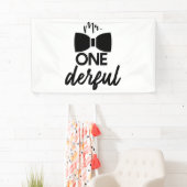 Banderoles M. ONEderful M. Wonderful Premier 1er anniversaire (En situation)