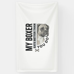 Banderoles Ma chemise Boxer mange mieux que toi amateur de ch