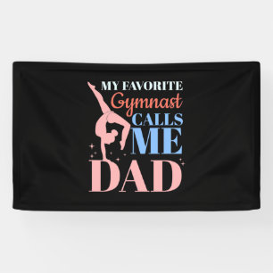 Banderoles Ma Gymnaste Favorite M'Appelle Papa