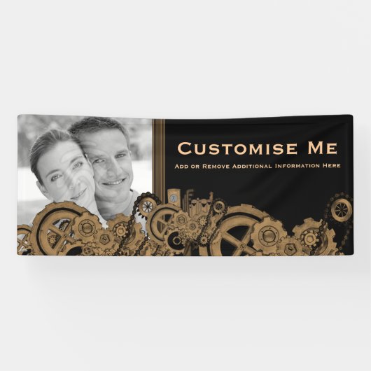 Banderoles Machines à vapeur (Brassy) (Horizontal)