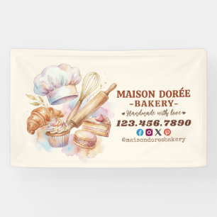 Banderoles Magasin de Boulangerie Pâtissier Dessert Friandise
