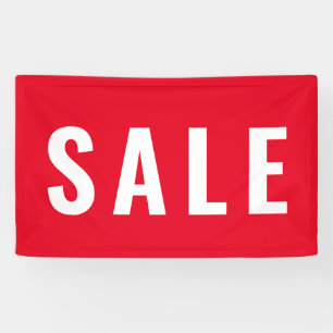 Banderoles Magasin moderne de vente rouge