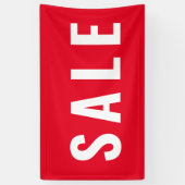 Banderoles Magasin moderne de vente rouge (Vertical)