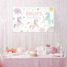 Magic Pastel Unicorn Rainbow Birthday Party