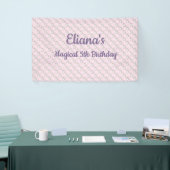 Banderoles Magique Unicorn Pastel Rainbow Anniversaire Party (Salon professionnel)