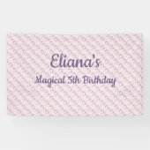Banderoles Magique Unicorn Pastel Rainbow Anniversaire Party (Horizontal)