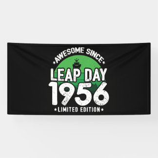 Banderoles Magnifique depuis 1956 - Leap Day Leap Année Anniv