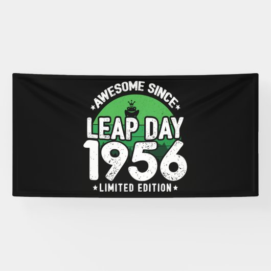 Banderoles Magnifique depuis 1956 - Leap Day Leap Année Anniv (Horizontal)