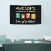 Banderoles Magnifique depuis 1971 Retro 50e anniversaire (Salon professionnel)