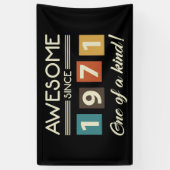 Banderoles Magnifique depuis 1971 Retro 50e anniversaire (Vertical)