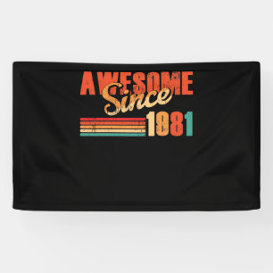 Banderoles Magnifique depuis 1981 41e anniversaire Retro 41 a