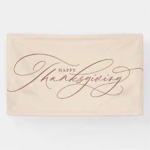 Banderoles Magnifique scénario de Thanksgiving heureux