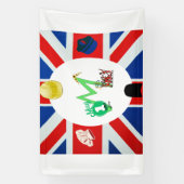 Banderoles Mai (Fête du Travail ) - Thème UK (Verticale)