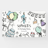 Banderoles Main tirée 1er anniversaire (Horizontal)