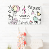 Banderoles Main tirée 1er anniversaire (En situation)