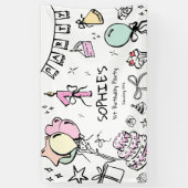 Banderoles Main tirée 1er anniversaire (Vertical)