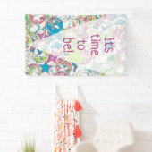 Banderoles Main Tirée Par EDDArt - Étoiles Et Coeurs 1 (En situation)