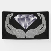 Banderoles Mains de diamant (Horizontal)