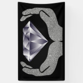 Banderoles Mains de diamant (Vertical)