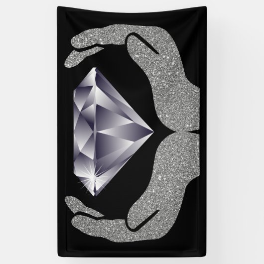 Banderoles Mains de diamant (Vertical)