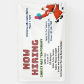 Banderoles Maintenant Embauche Aide Affaires Fêtes de Noël Pe (Vertical)