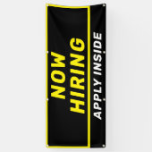 Banderoles Maintenant Embaucher Postulez dans Grand Commercia (Vertical)