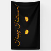 Banderoles Maintenant Il vous voit Chat noir Ajouter du texte (Vertical)