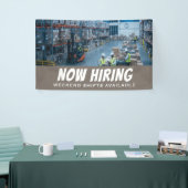 Banderoles MAINTENANT l'embauche week-end changements disponi (Salon professionnel)