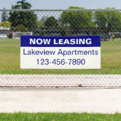 Banderoles Maintenant location Blue & White Appartement Nom d (En situation)