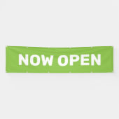 Banderoles Maintenant Open Green Petites Entreprises Grand (Horizontal)