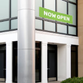 Banderoles Maintenant Open Green Petites Entreprises Grand (Bâtiment extérieur)