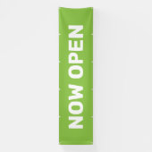 Banderoles Maintenant Open Green Petites Entreprises Grand (Verticale)