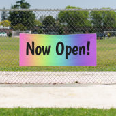 Banderoles Maintenant Ouvre ! Bandeau arc-en-ciel (En situation)