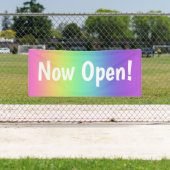 Banderoles Maintenant Ouvre ! Bandeau arc-en-ciel (En situation)