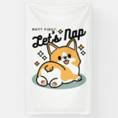 Banderoles Mais d'abord, Nappons - mignon Caricature à bouton (Vertical)