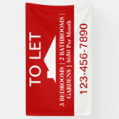 Banderoles Maison à louer par propriétaire (Vertical)