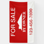 Banderoles Maison à vendre par propriétaire (Vertical)